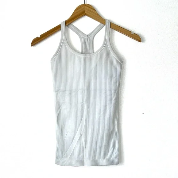 Lululemon Ribbed Tank White NWOT - Picture 2 of 5